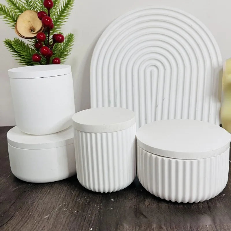 Silikonform für DIY-Gießprojekte (Aroma-Becher, Blumentopf, Dose)