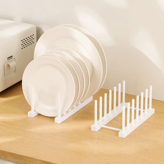 Multifunktionales Abtropfgestell für Geschirr und Deckel