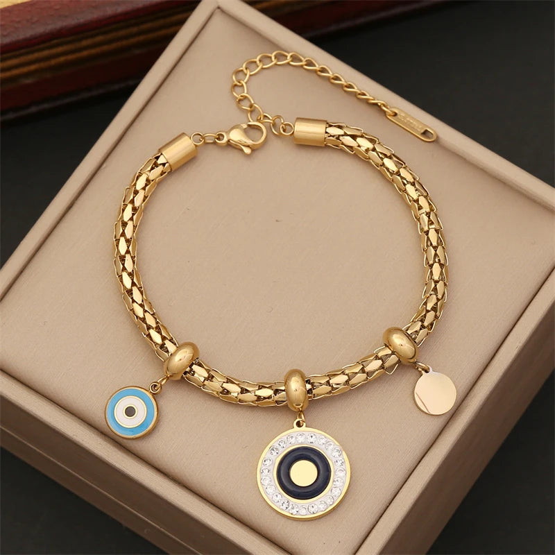 Charm-Armband mit Multi-Elementen aus 316L Edelstahl