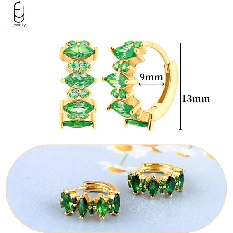 Trendige Herz-Creolen aus 925 Sterling Silber mit Zirkon