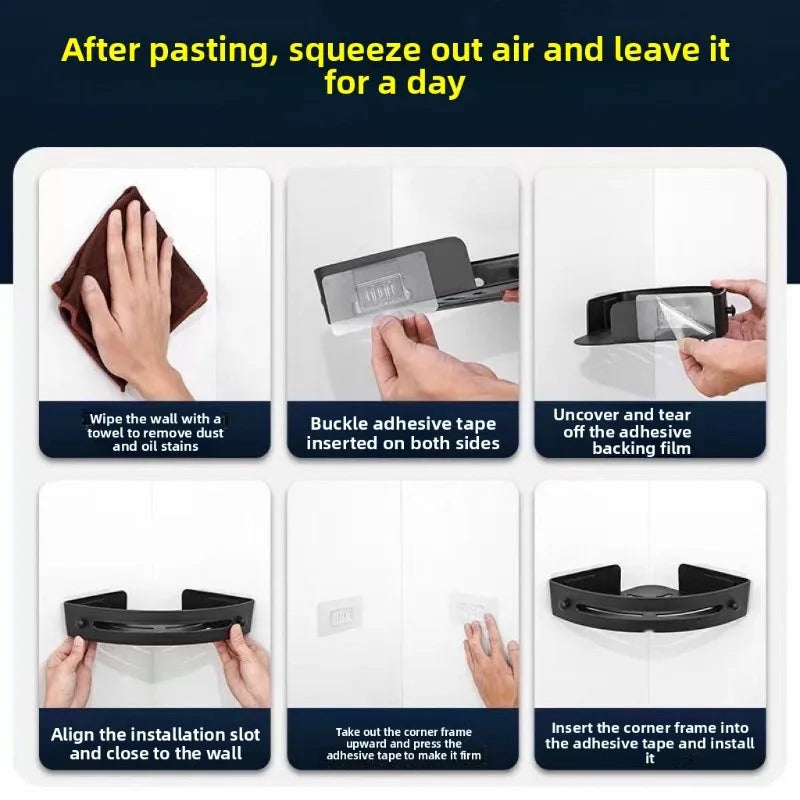 Vielseitiges, Bohrfreies Duschregal aus Edelstahl