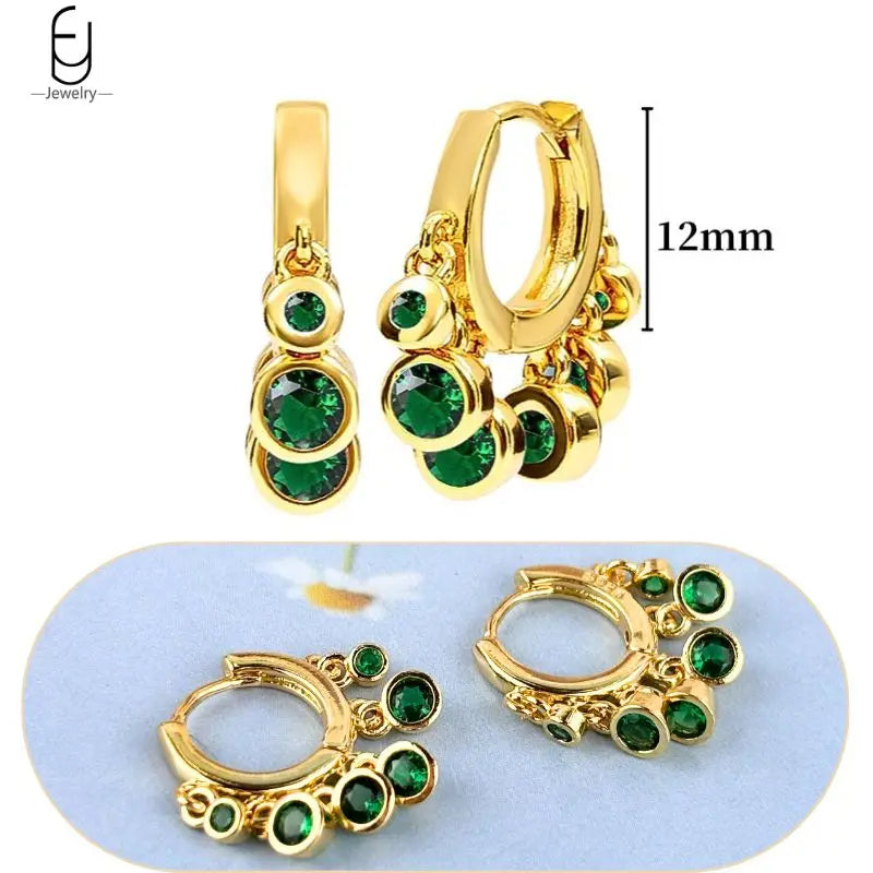 Trendige Herz-Creolen aus 925 Sterling Silber mit Zirkon