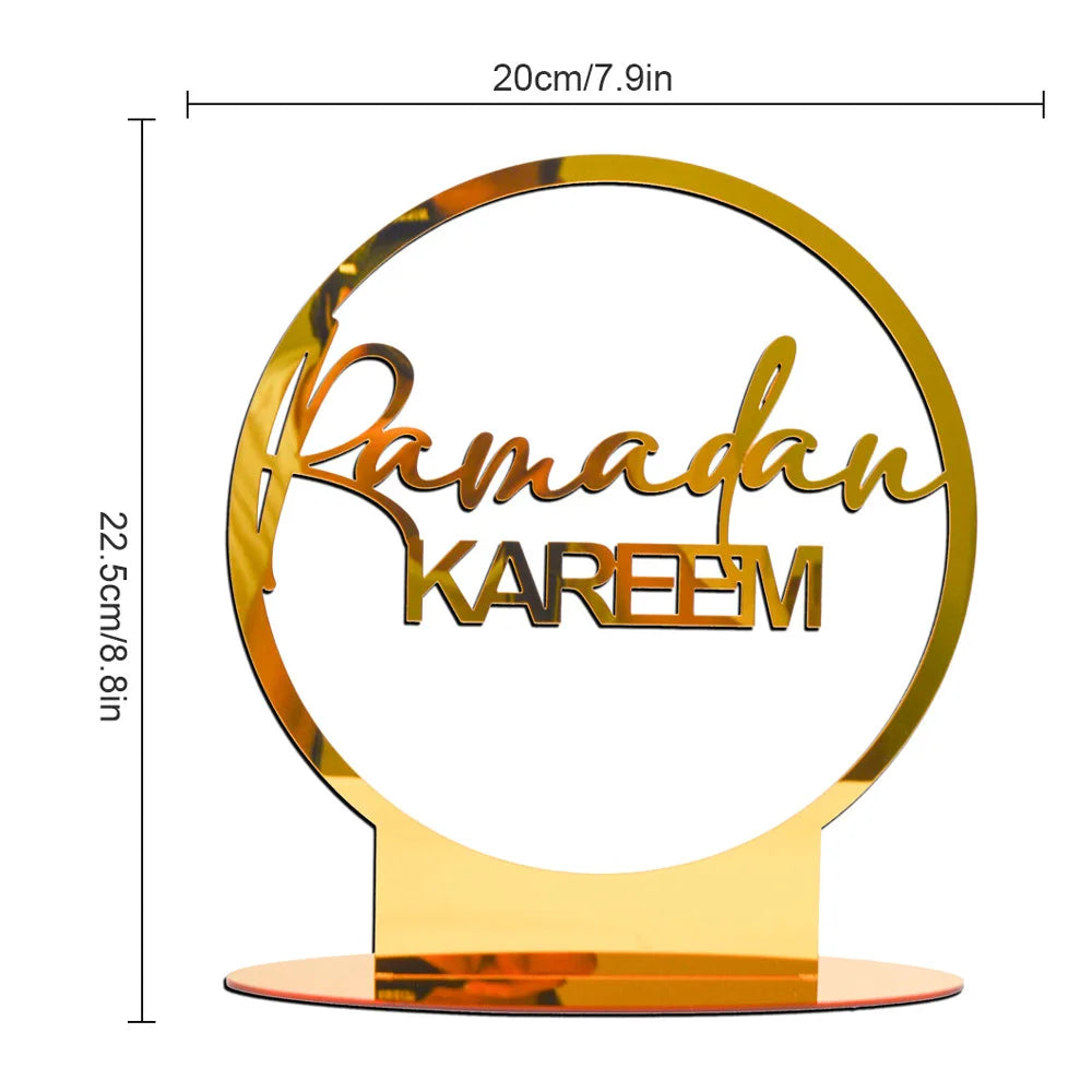 Elegante Ramadan & Eid Tischdekoration aus Acryl