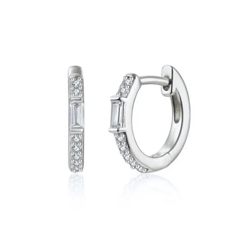 Zarte "Huggie" Creolen aus 925 Sterling Silber