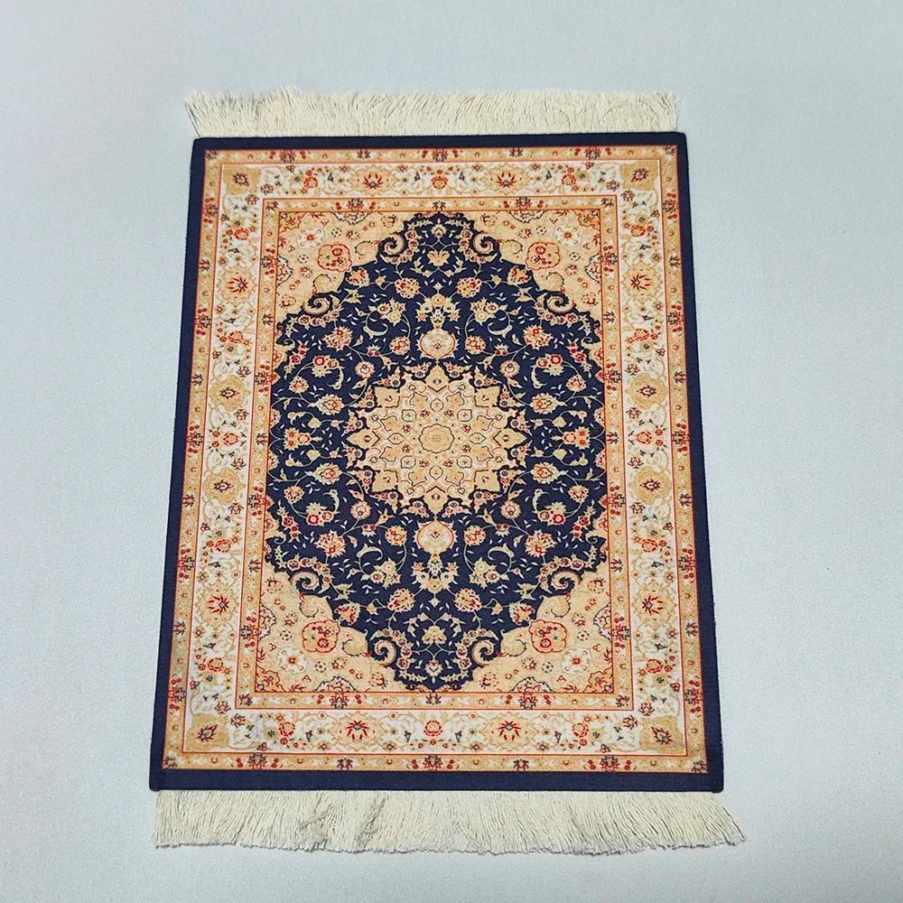 Exklusives Mousepad „Royal Weave“ – Gewebter Orient-Teppich mit Echtheits-Fransen