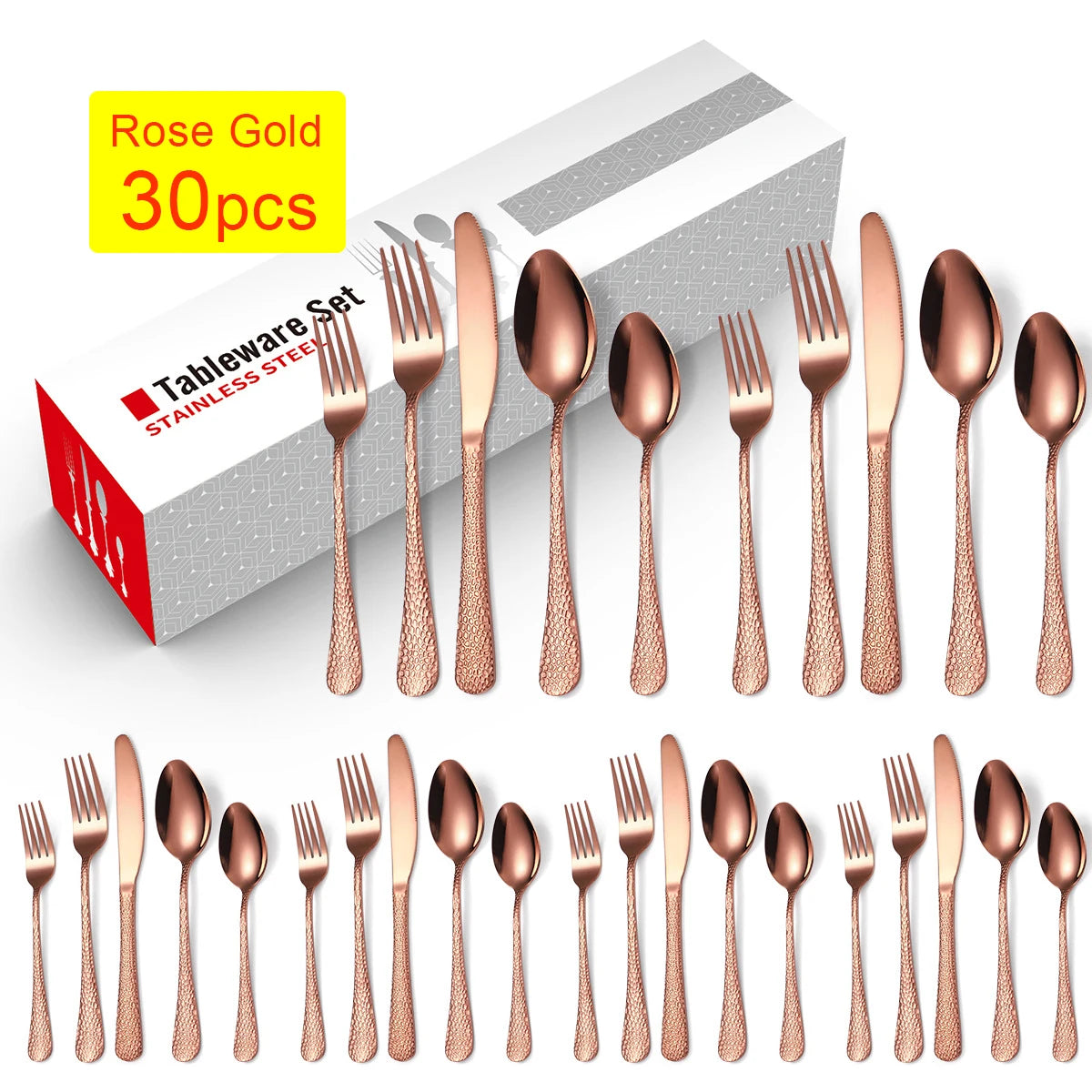 Elegantes Besteckset aus Edelstahl