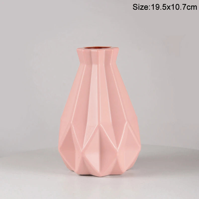Nordische Imitat-Keramik-Vase aus Kunststoff