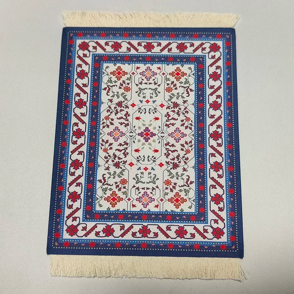 Exklusives Mousepad „Royal Weave“ – Gewebter Orient-Teppich mit Echtheits-Fransen