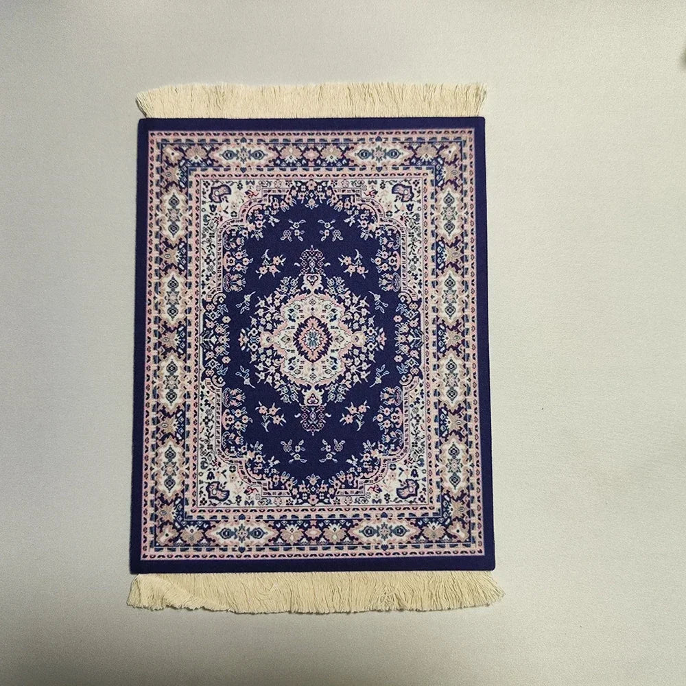 Exklusives Mousepad „Royal Weave“ – Gewebter Orient-Teppich mit Echtheits-Fransen