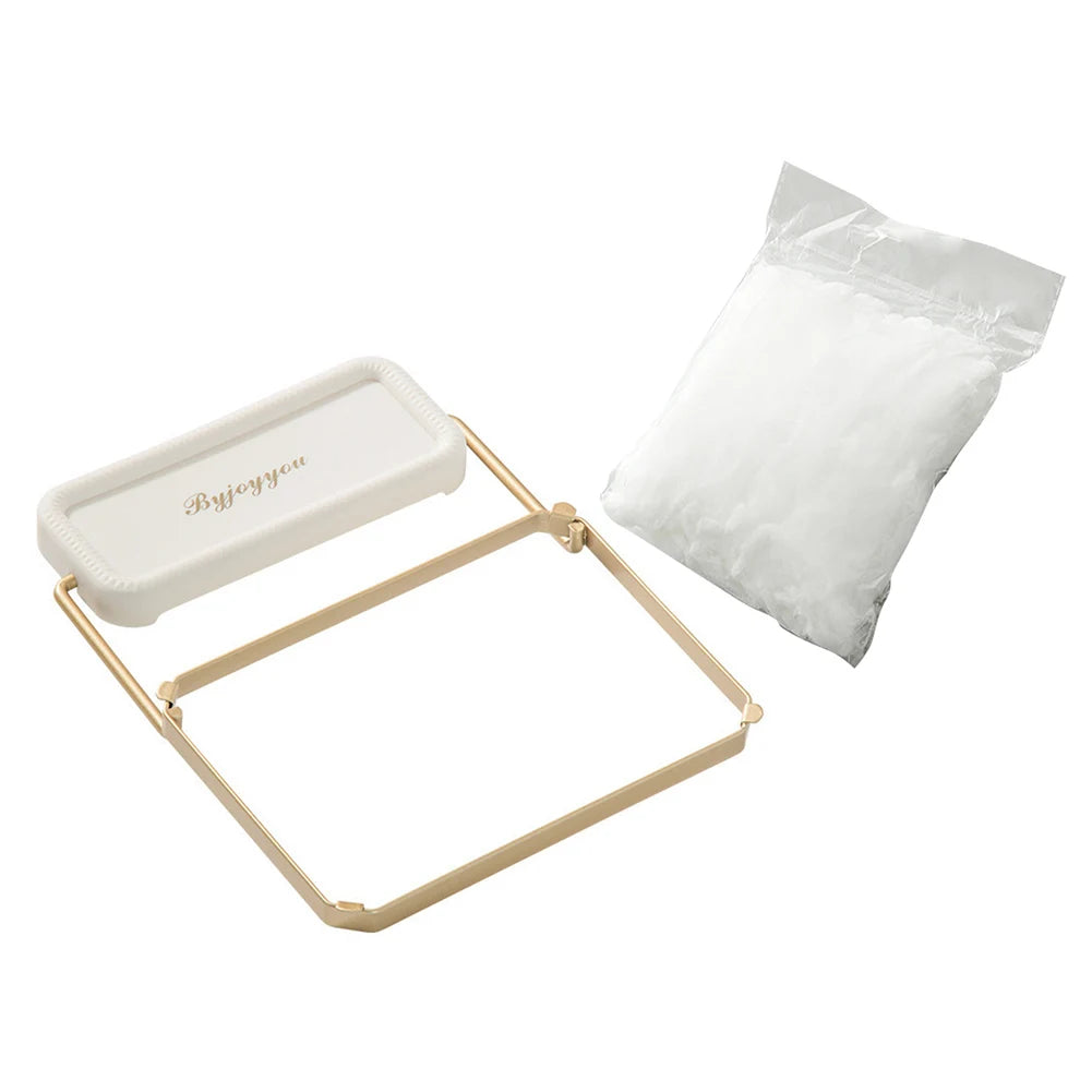 Dreieckiger Küchensieb-Halter mit Einweg-Netz