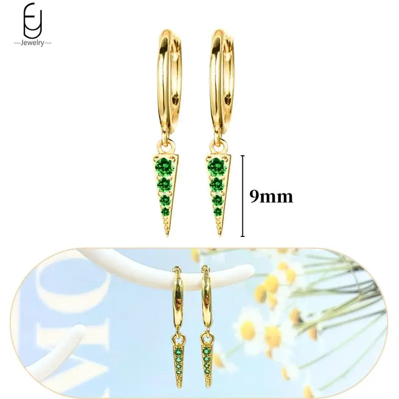 Trendige Herz-Creolen aus 925 Sterling Silber mit Zirkon