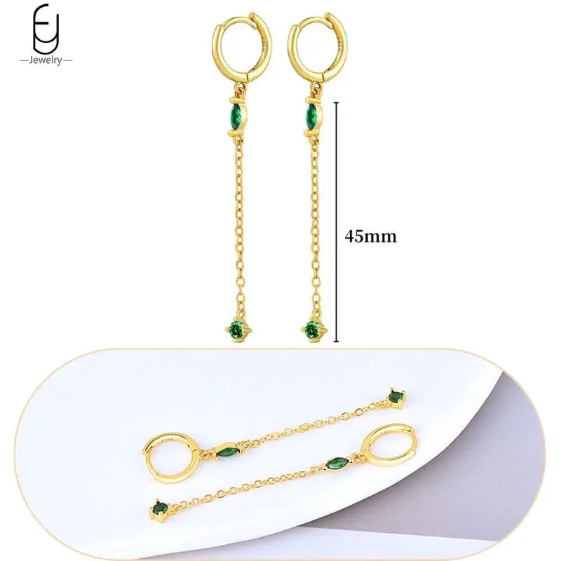 Trendige Herz-Creolen aus 925 Sterling Silber mit Zirkon