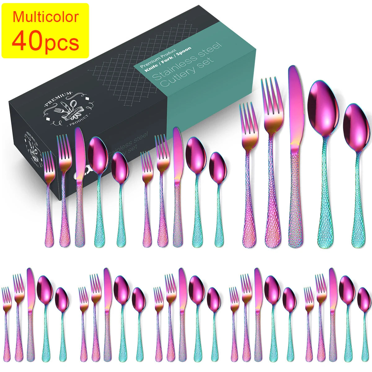 Elegantes Besteckset aus Edelstahl