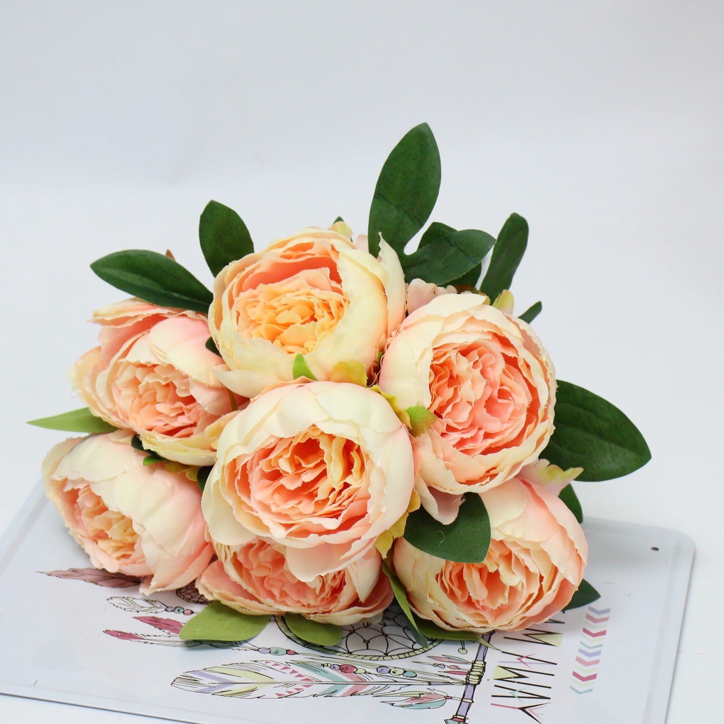 Seidenrosen-Bouquet im Europäischen Stil (Künstliche Blumen)