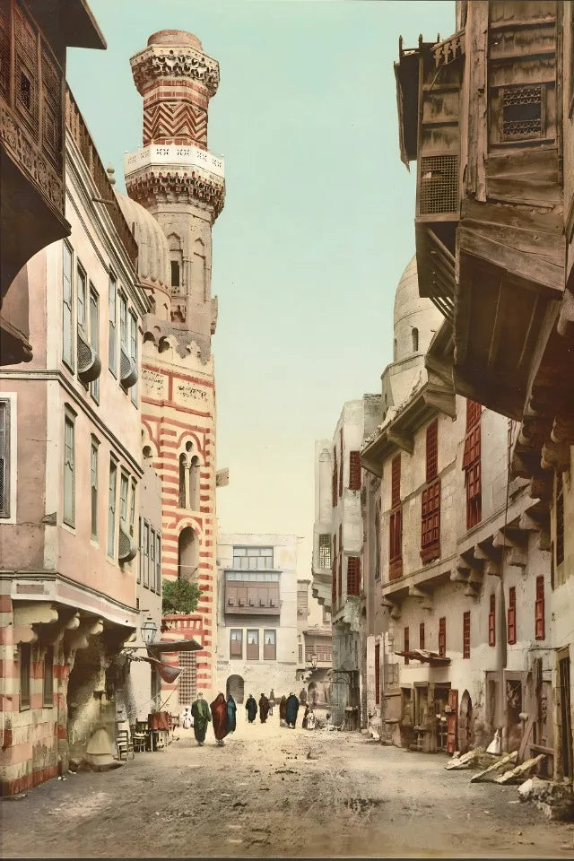 Moderne Aquarell-Landschaft – Minimalistische Leinwandkunst