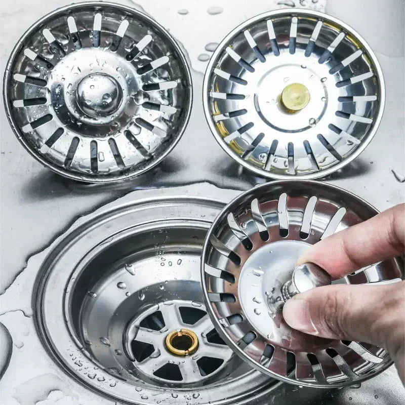 Universeller Abflusssieb-Stöpsel aus Edelstahl