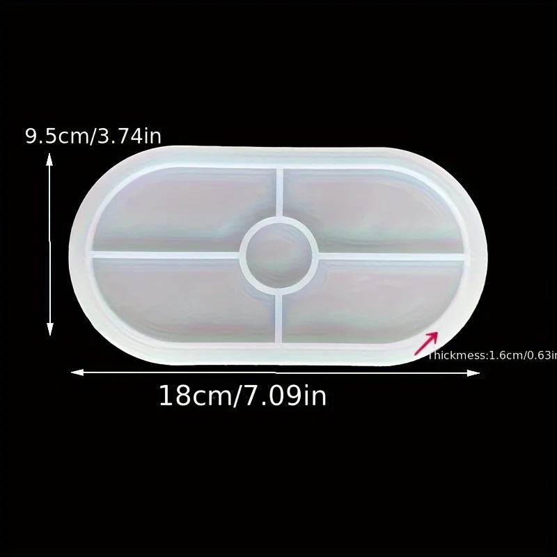 Silikon-Gießform für Dekoschalen (Beton, Harz, Gips)