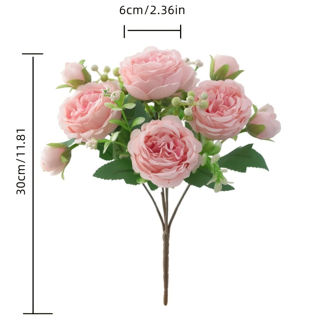 Persisches Rosen-Bouquet „Eternal Blossom“ – Realistische Kunstblumen für Festlichkeiten