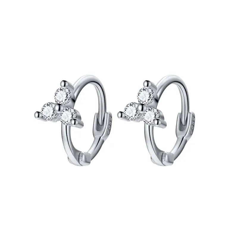 Zarte "Huggie" Creolen aus 925 Sterling Silber