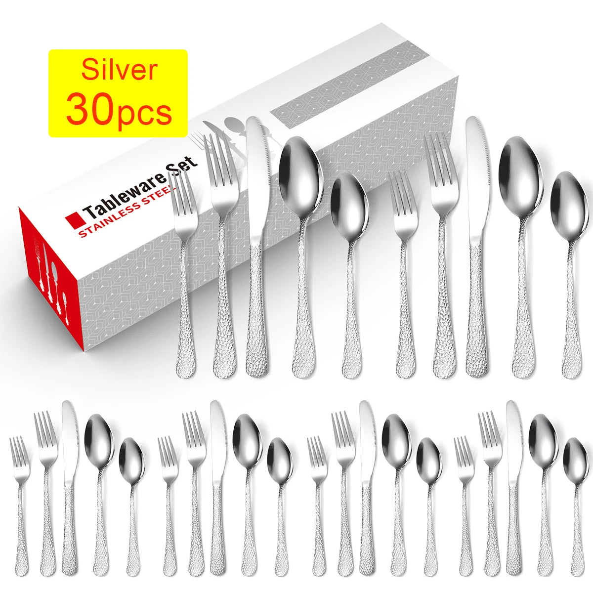 Elegantes Besteckset aus Edelstahl