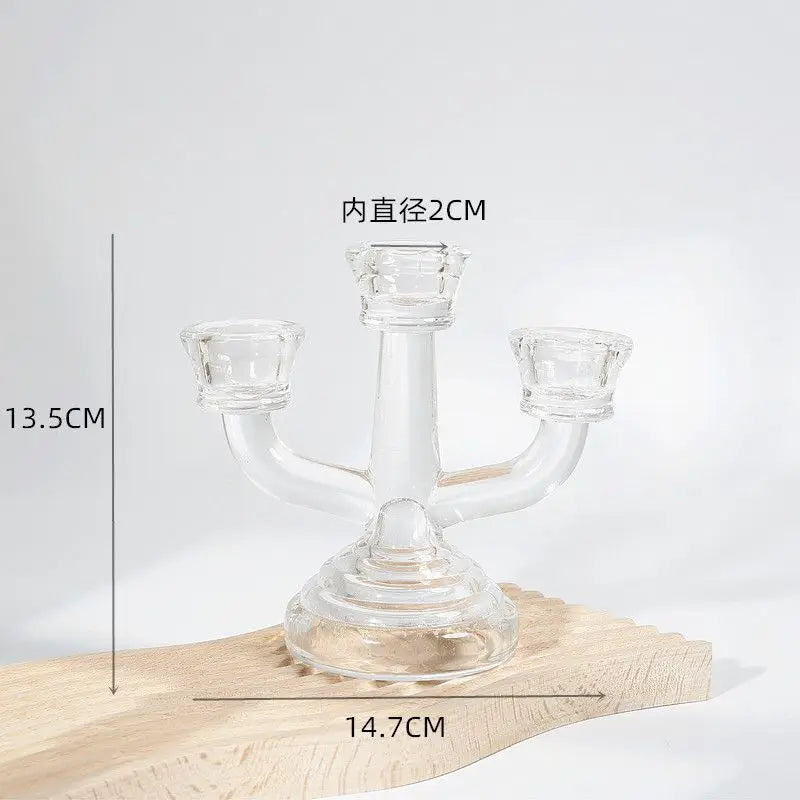 Europäischer Retro-Glas-Kerzenhalter (Klassischer Stil)