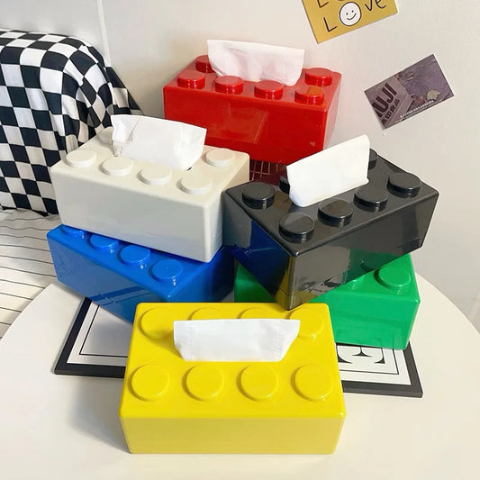 Kreative Baustein-Taschentuchbox