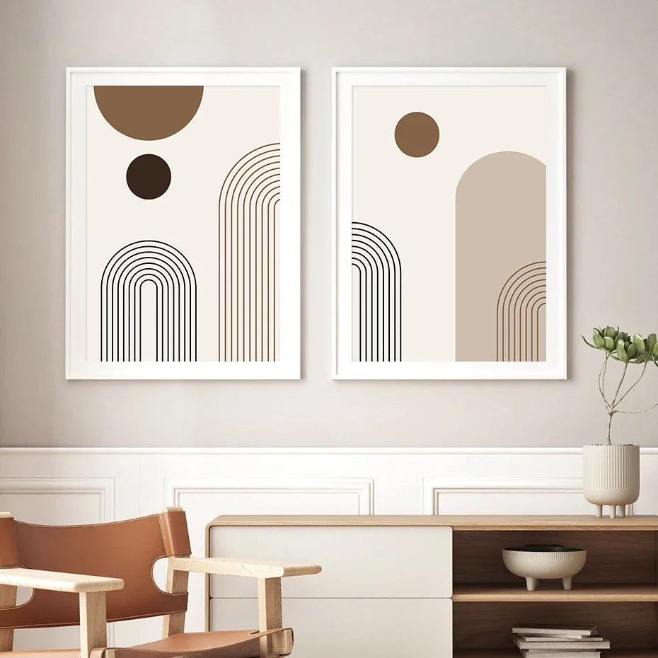 Scandinavian Abstract Canvas Prints for Modern Home Decor