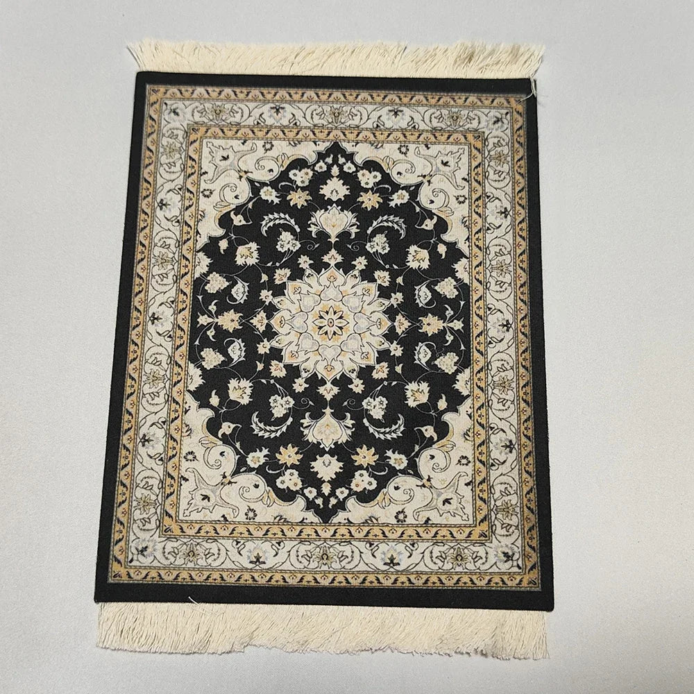 Großes Orient-Mousepad „Grand Weave“ – 28cm Premium-Webstruktur mit Fransen