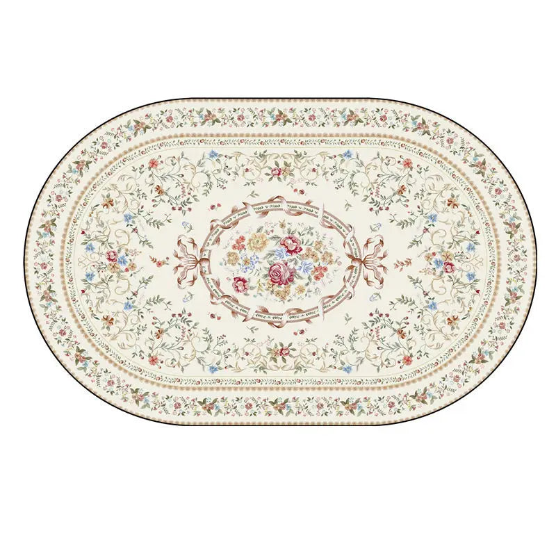 Boho-Persian Oval Rug– Ultraleicht, Waschbar & 3D-Präzision
