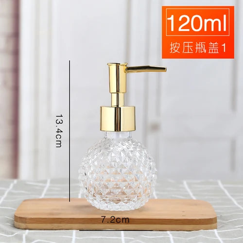 Elegante Seifenspender-Flasche aus Glas