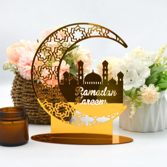 Elegante Ramadan & Eid Tischdekoration aus Acryl