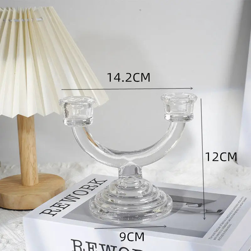 Europäischer Retro-Glas-Kerzenhalter (Klassischer Stil)