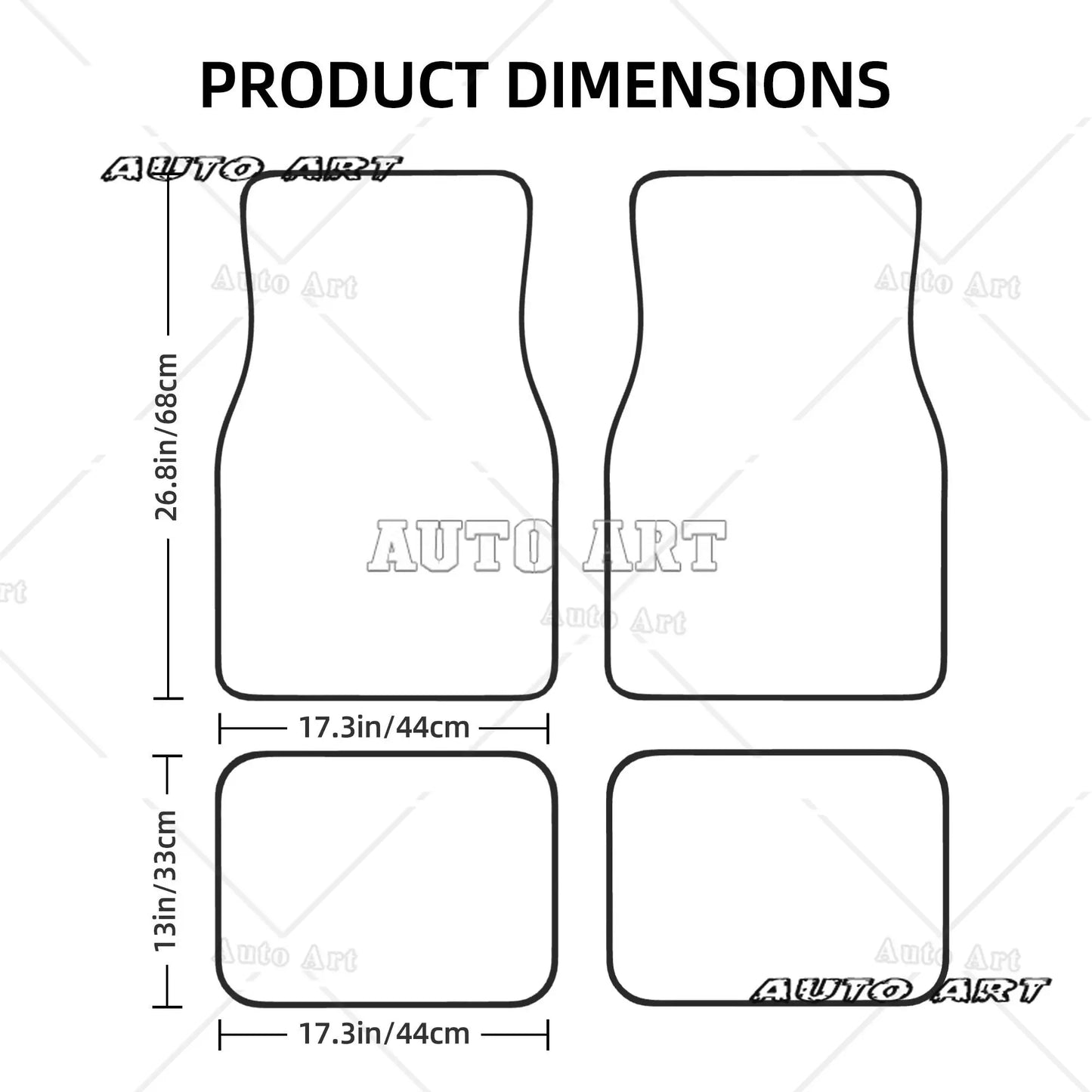 4er-Set Premium Auto-Fußmatten