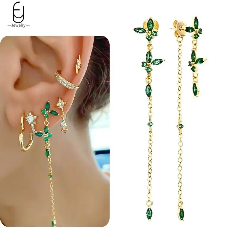 Trendige Herz-Creolen aus 925 Sterling Silber mit Zirkon