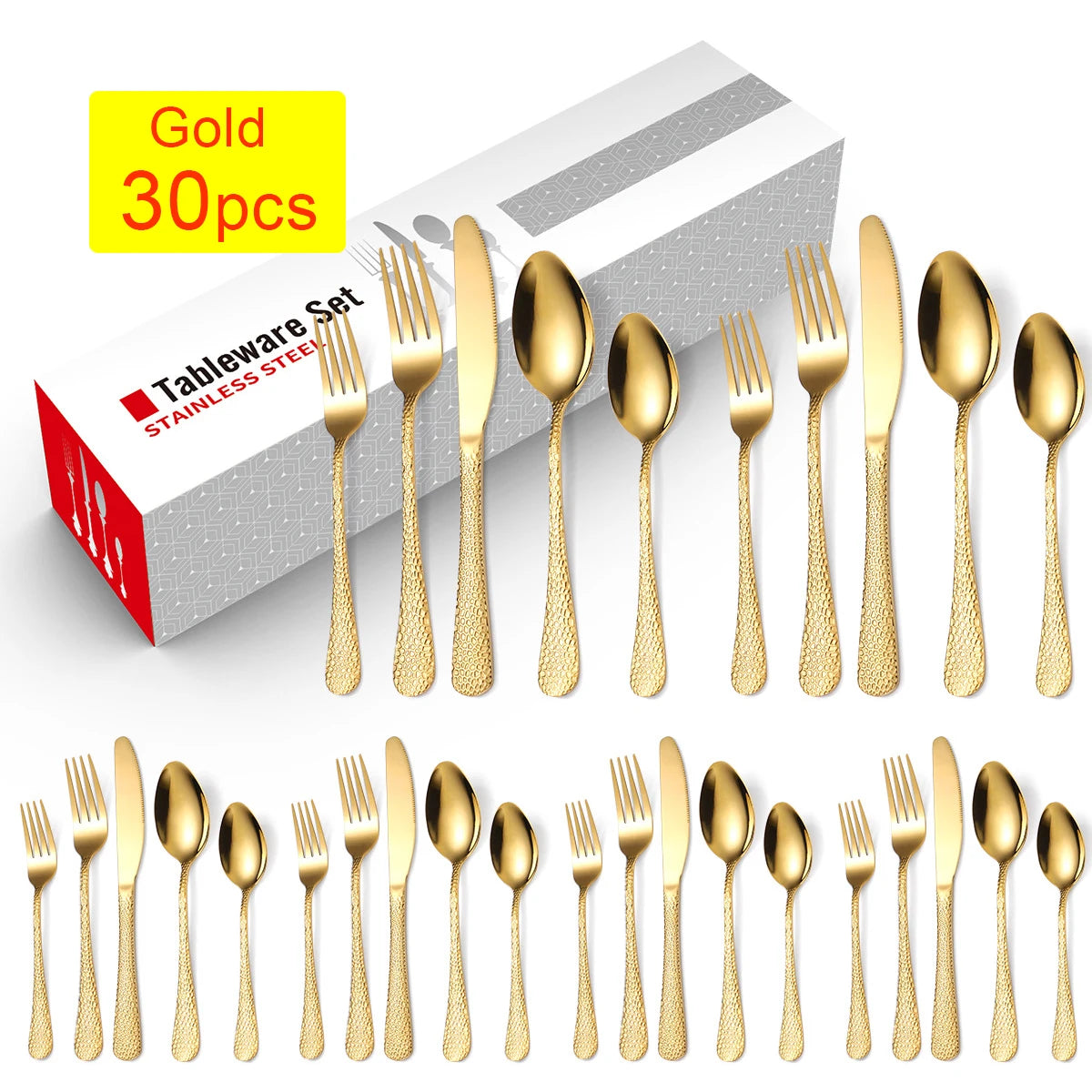 Elegantes Besteckset aus Edelstahl