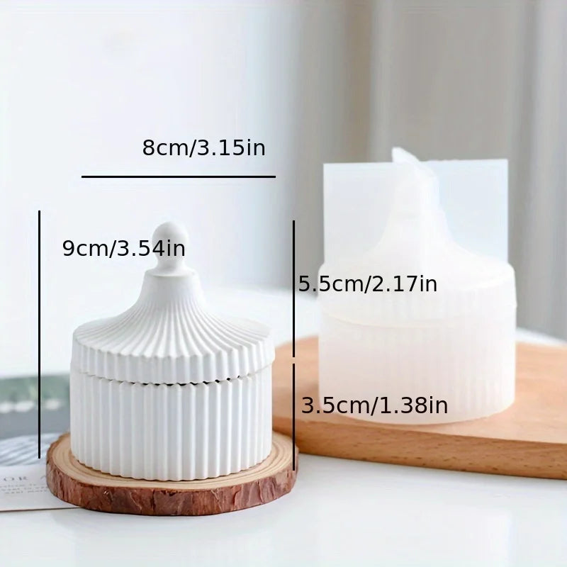 Silikon-Gießform für Dekoschalen (Beton, Harz, Gips)