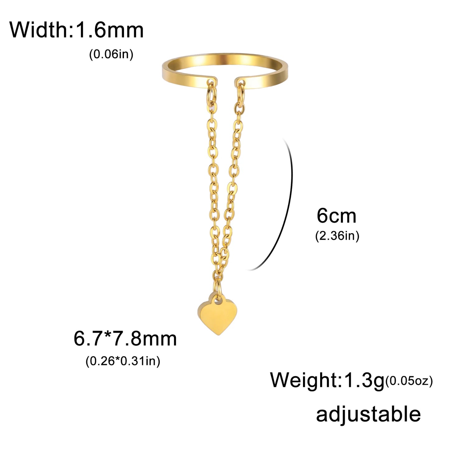 Vielseitiger Lemegeton Offener Ring aus Edelstahl (18K vergoldet)