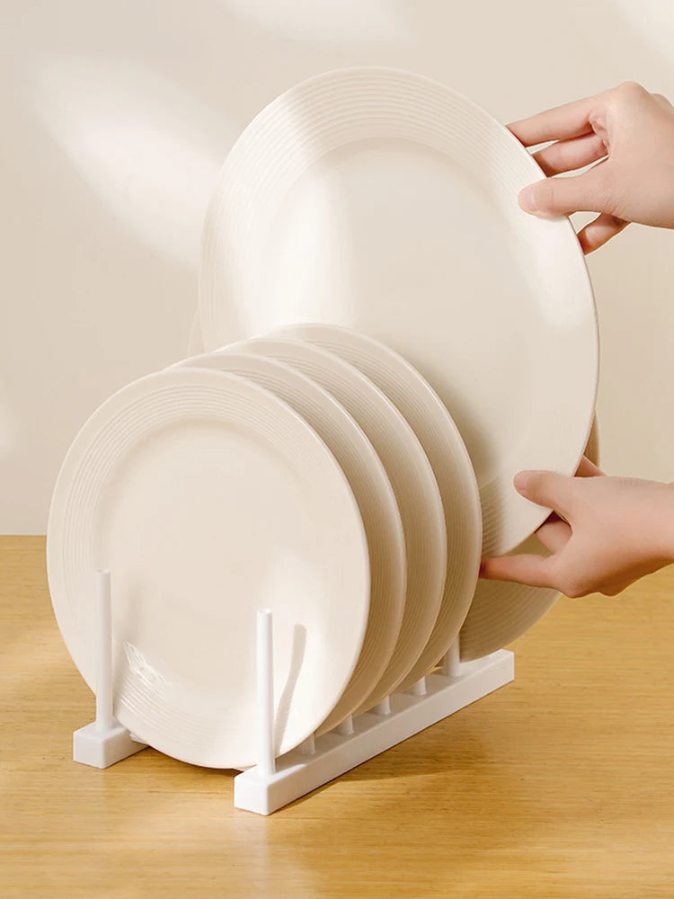 Multifunktionales Abtropfgestell für Geschirr und Deckel