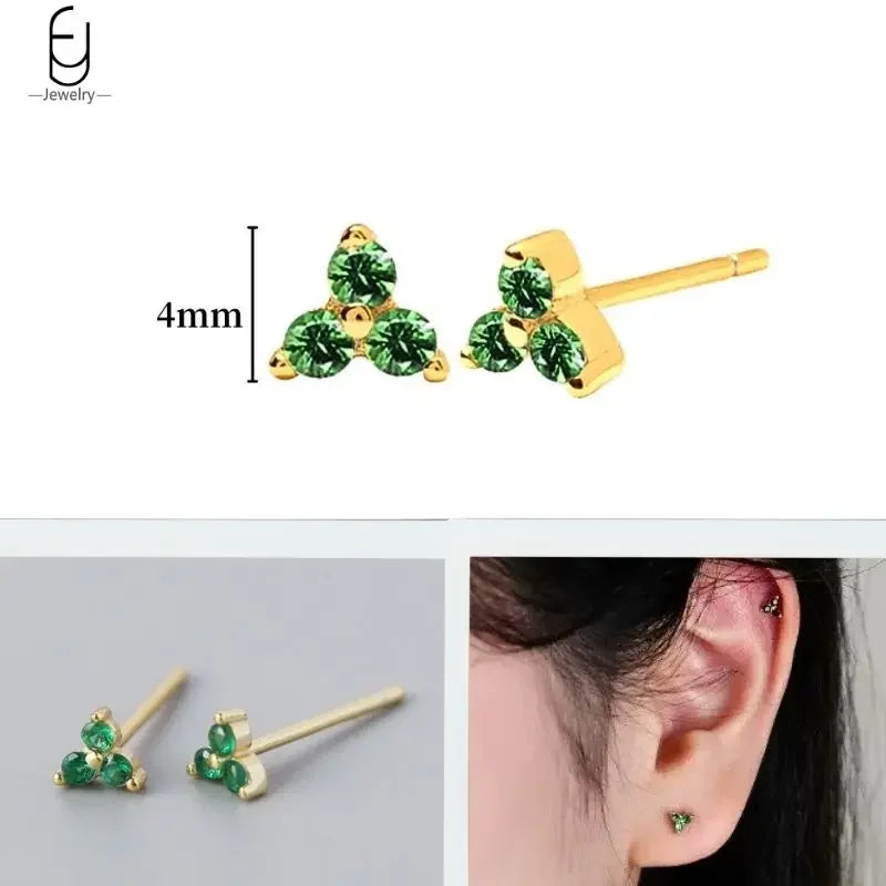 Trendige Herz-Creolen aus 925 Sterling Silber mit Zirkon