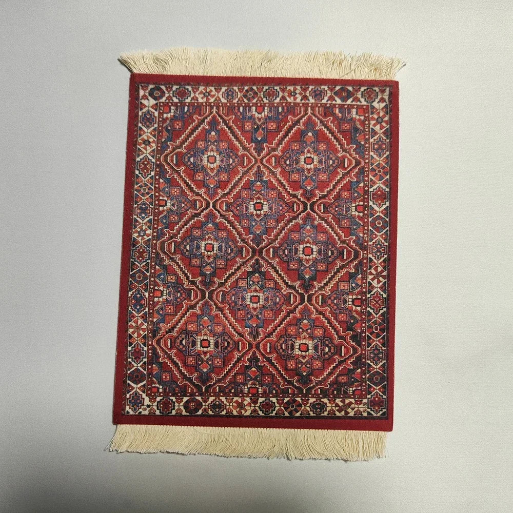 Exklusives Mousepad „Royal Weave“ – Gewebter Orient-Teppich mit Echtheits-Fransen
