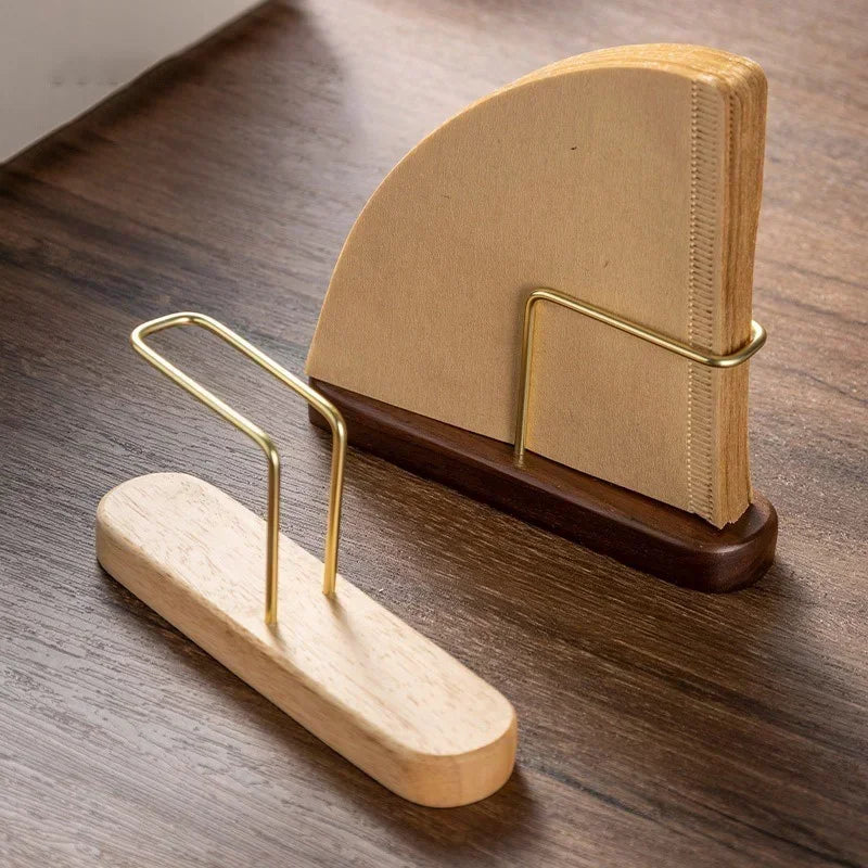 Eleganter Filterpapier-Halter aus Holz für Kaffeeliebhaber
