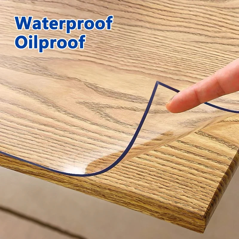 Abwaschbare PVC-Tischdecke (Einfarbig & Anpassbar)