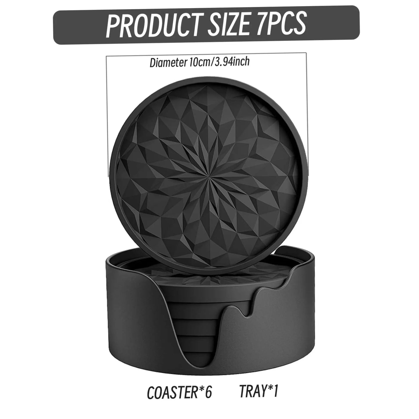 Silikon Auto-Untersetzer (Rund) im Modernen Stil
