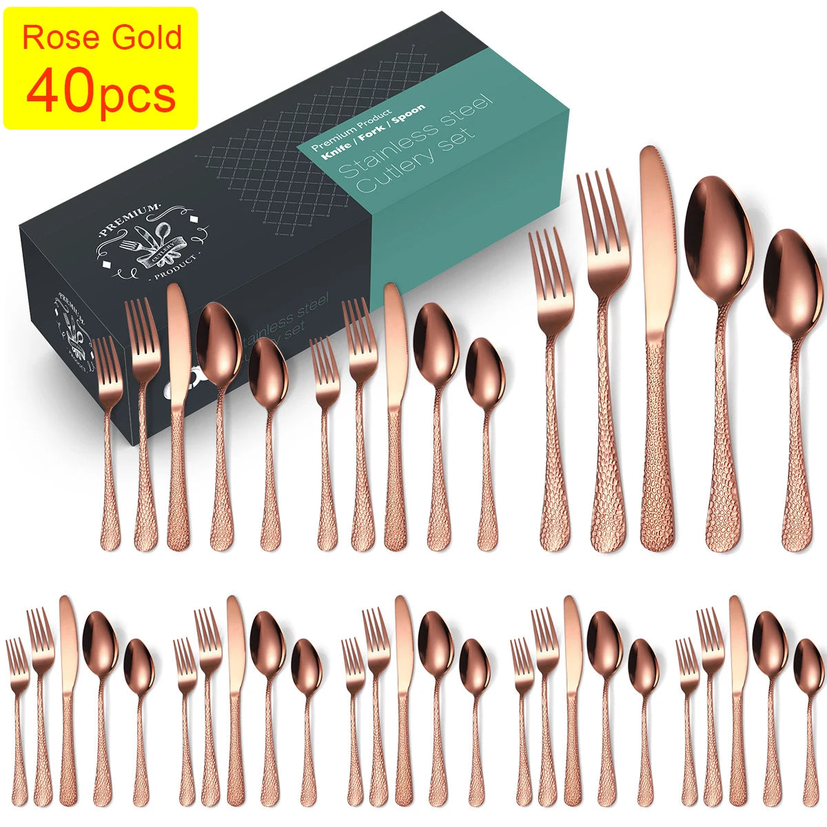 Elegantes Besteckset aus Edelstahl