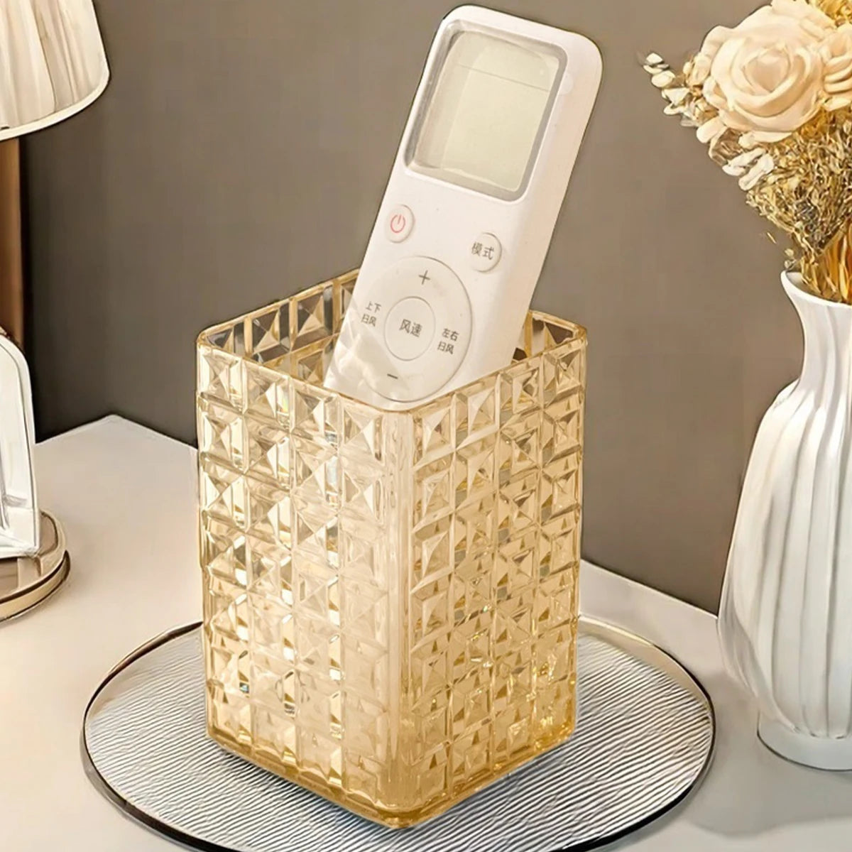 Luxury Beauty-Organizer „Crystal Clear“ – Stilvolle Aufbewahrung für Pinsel & Kosmetik