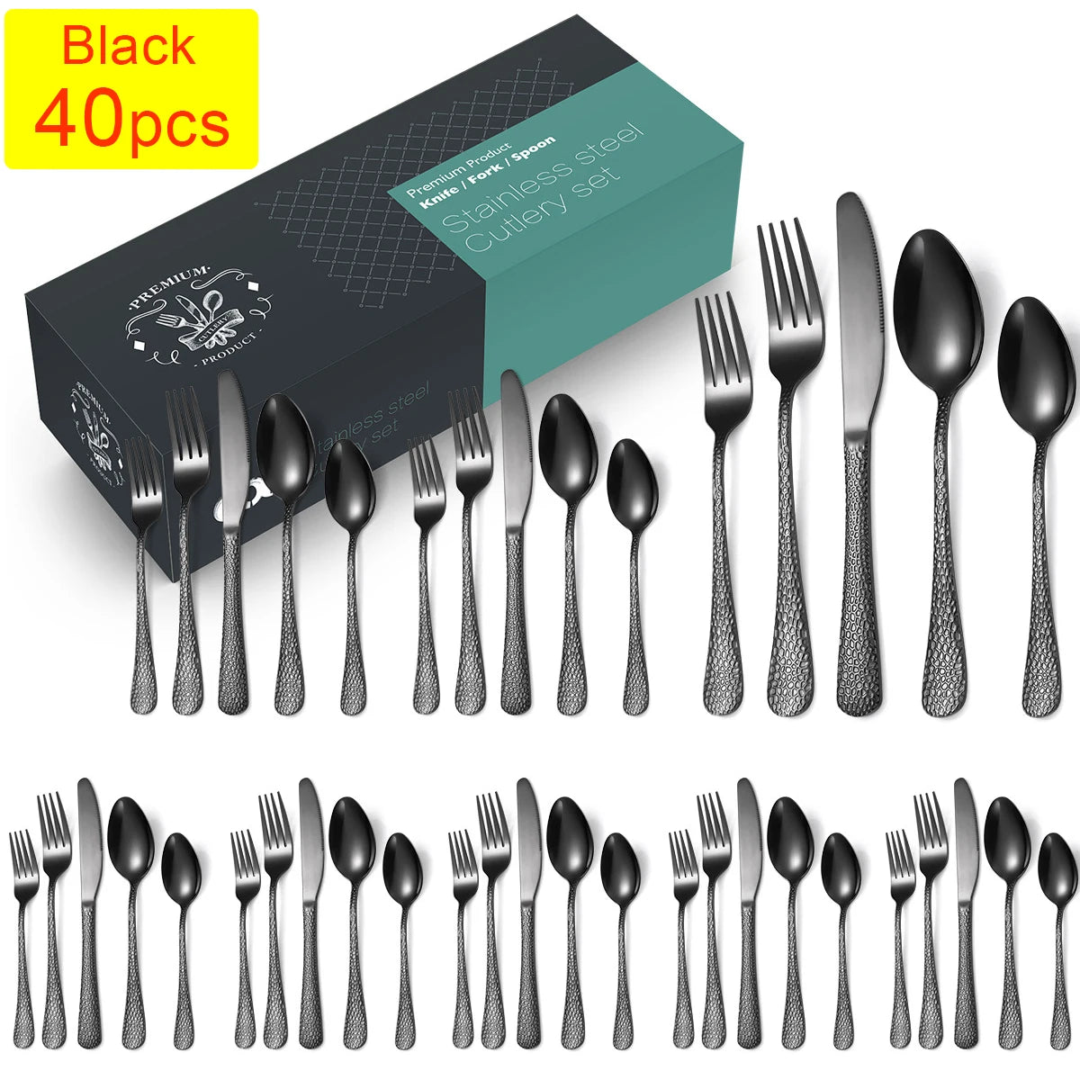 Elegantes Besteckset aus Edelstahl