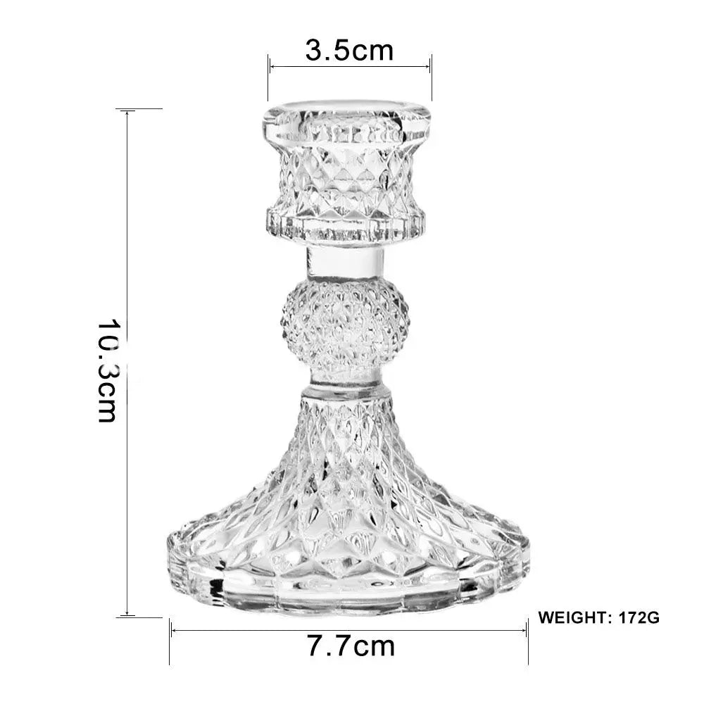Europäischer Retro-Glas-Kerzenhalter (Klassischer Stil)