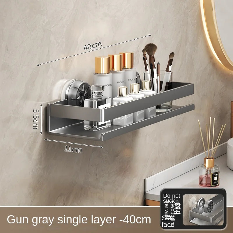 Multifunktionales Küchenregal mit Saugnäpfen (Ohne Bohren)