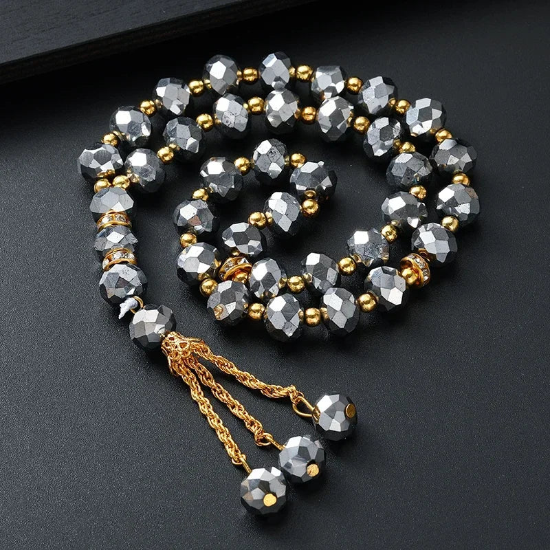 Ethnische Tesbih aus Steinperlen