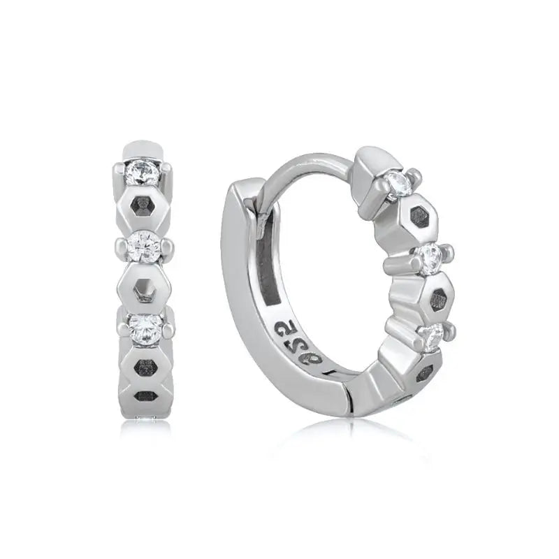 Zarte "Huggie" Creolen aus 925 Sterling Silber